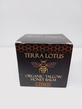 Terra Lotus Organic Beef Tallow Balm w/ Raw Honey Citrus Moisturizing Cream 2oz