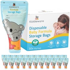 30 Pack Baby Formula Storage Bags Dispenser Disposable Baby Formula Container