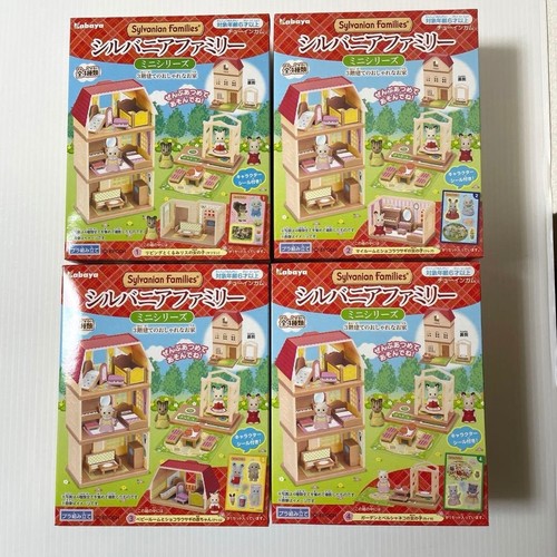 Sylvanian Families Mini Series 3-Story House Full Set of 4 Japan Rare