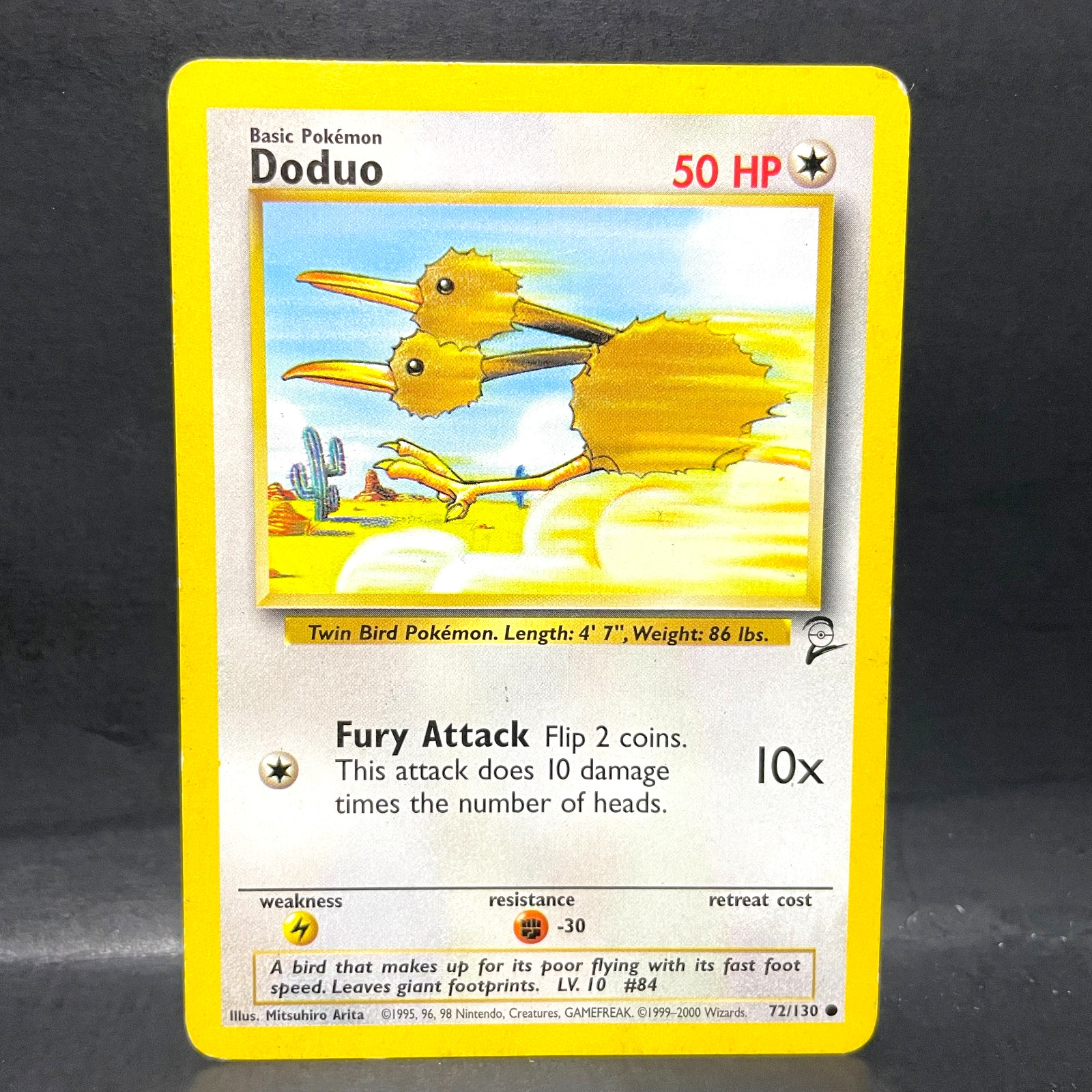 2000 POKEMON BASE SET 2 DODUO 72/130 (LP) COMMON