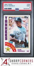 1984 TOPPS ALL-STAR #402 DAVE WINFIELD YANKEES HOF PSA 9