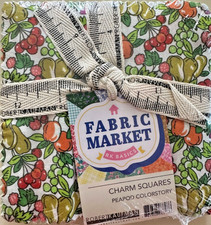 FABRIC MARKET CHARM PACK BY ROBERT KAUFMAN 5X5 42PC