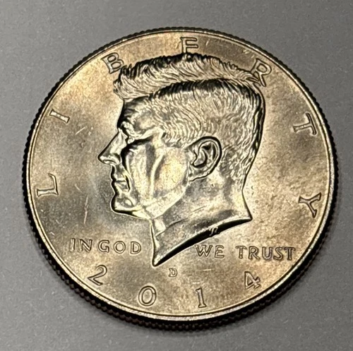 2014-D Clad Kennedy Half Dollar-Toning