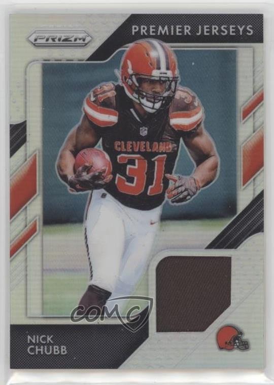 2018 Panini Prizm Prizm Premier Jerseys Nick Chubb #PP-13 t5d