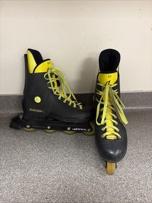 Rollerblade Men size US 8.5- Black And Saturn - Lightning - Vintage 1990s