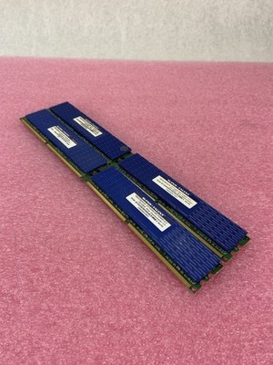 Super Talent T800UB2GC5 DDR2-800 PC6400 Blue Heatspreader 2G/128x8 CL5 Lot of 4