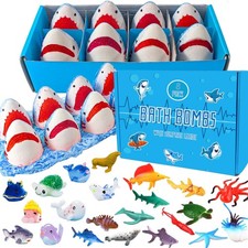 Bath Bombs for Kids with Surprise Inside SEA Animals - Natural and