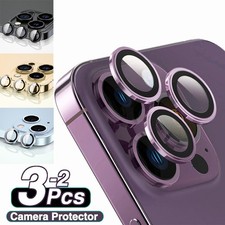 Anillo protector de lente de cámara vidrio templado para iPhone 17 16 15 Pro Max 14 Pro 13