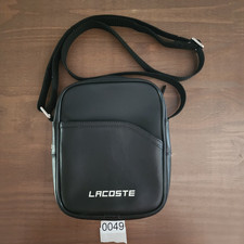LACOSTE Vertical Camera Cross Body Shoulder Bag AUTHENTIC Black NH2349UT