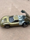 Vintage Hot Wheels Redline 1968 Olive Ford J-Car US and Badge