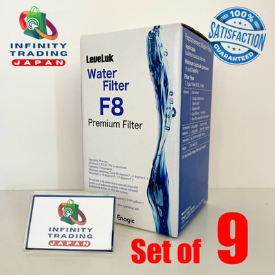 [9er Set] LeveLuk Wasserfilter F8 für K8 KANGEN8 Ionisator Ersatz enagic