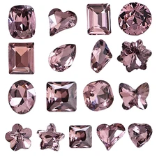 Women Girls 10Pcs Nail Art Glitter Rhinestone Manicure 3D DIY Nail Decoration