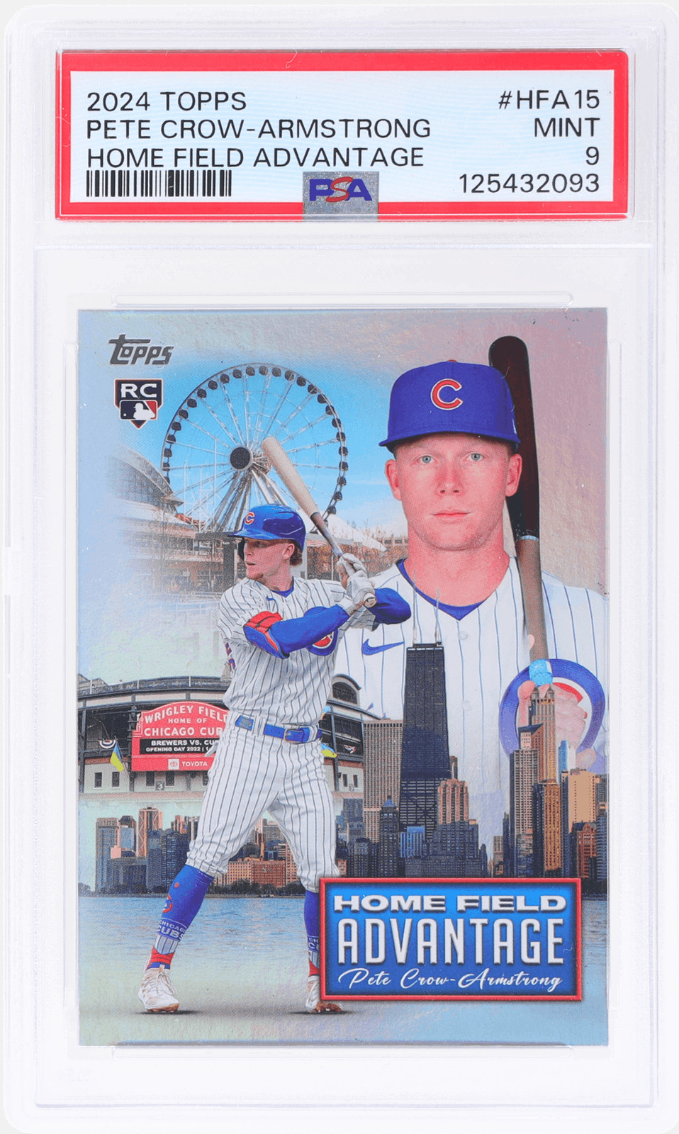 2024 Topps Pete Crow-Armstrong Home Field Advantage #HFA-15 PSA 9