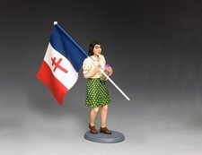 DD376 - Liberation Female Flagbearer - D-Day - King and Country
