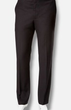 Marc New York Men's Black Textured Nested Modern-Fit Suit Pants Size 36W 32L