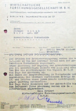 Original German WW2 WIFO document - Vorderheide forced labor camp 1944