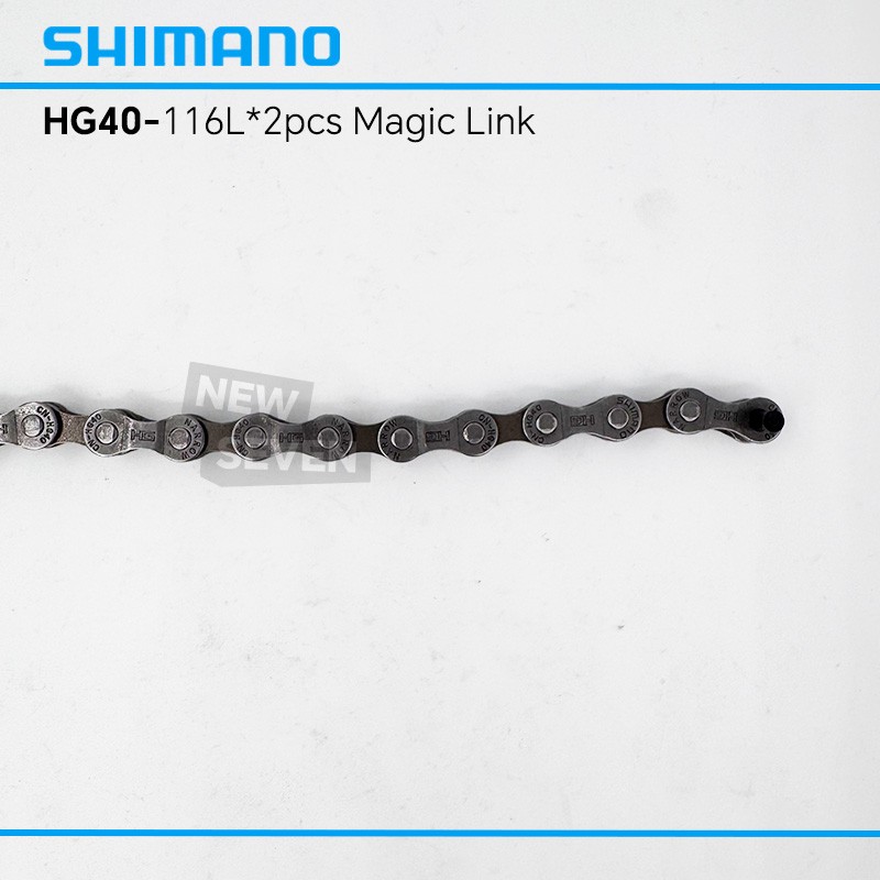 Genuine Shimano CN-HG40 116L 6/7/8 Speed Chain MTB Road BIke 2Pcs Magic Link-OE