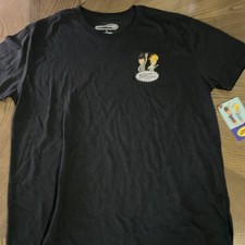 MTV Beavis and Butt-Head Mike Judge Black T-Shirt Size L 60% Cotton