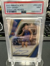 2022-23 Panini Immaculate Josh Giddey Signature Moves Auto 58/99 PSA 9