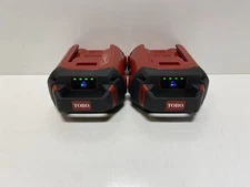 LOT OF (2) GENUINE OEM TORO 60V FLEX-FORCE 2.5Ah LITHIUM-ION BATTERY *USED*