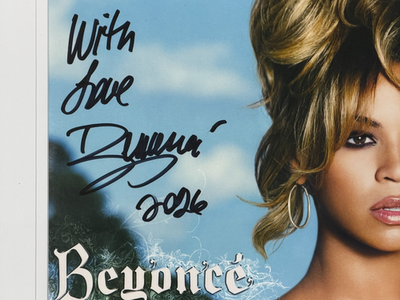 Beyoncé Signed B'Day Framed Vinyl LP Album Authentic Autograph
