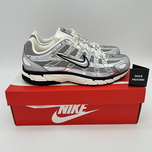Nike P-6000 Metallic Silver Grey White UK 6.5 7 7.5 8 8.5 9 10 US New CN0149-00