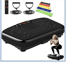 Black Vibration Plate Exercise Machine