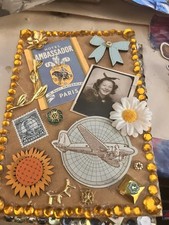 Retro Vintage Junk Journal Ephemera. 5 Cards Envelopes. Repurpose/scrapbook