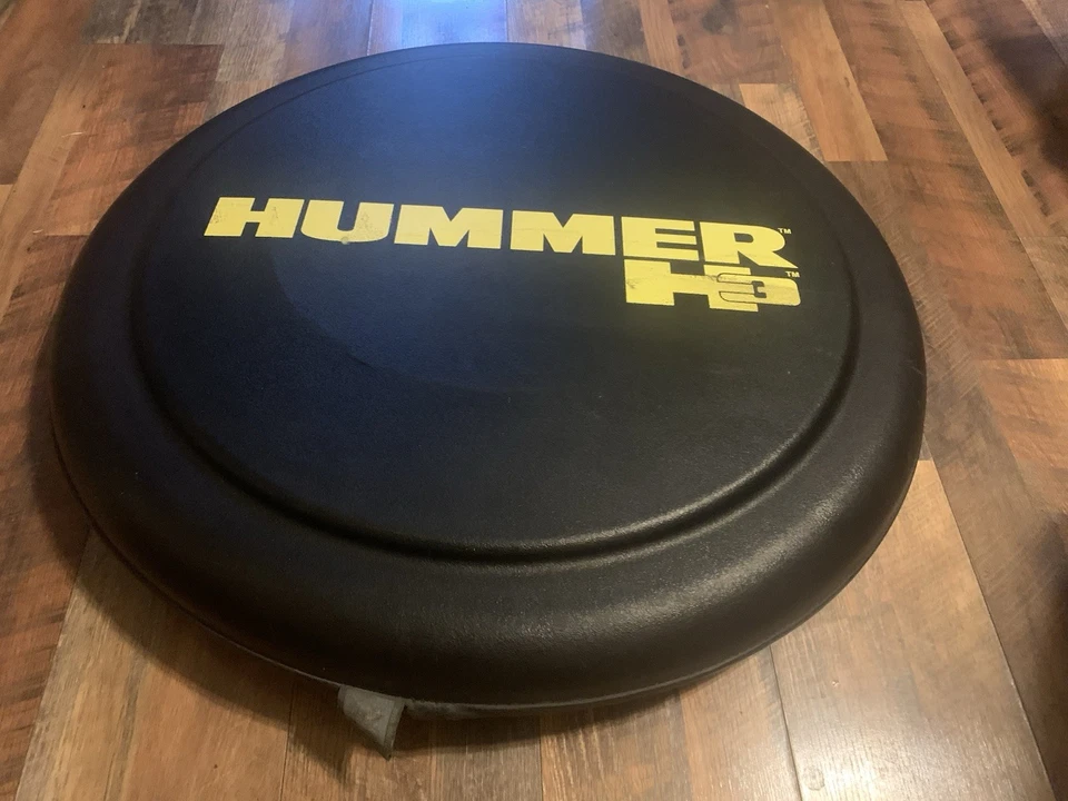 Cubierta de rueda de neumático de repuesto trasero Hummer H3 cubierta dura amarilla 06-10 Foto 2 de 4