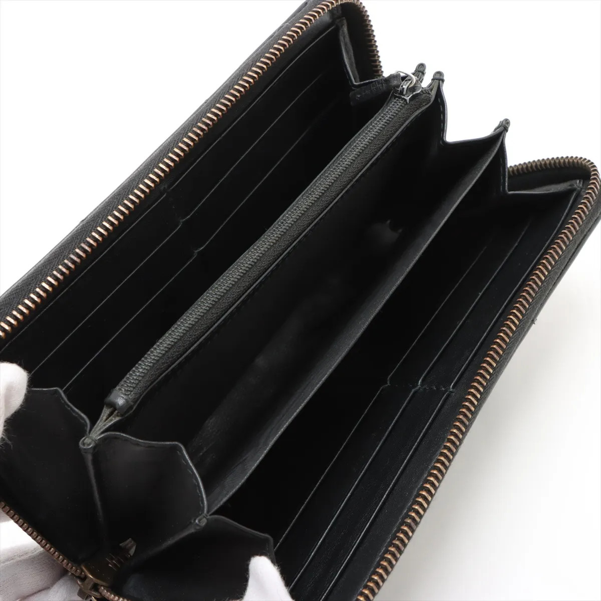 Gucci GG Marmont Zip Round Wallet Black - # image 3