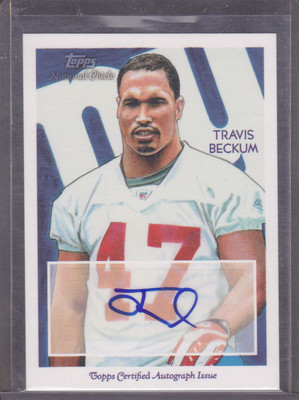 2009 Topps National Chicle Autographs #NCATB1 Travis Beckum Auto