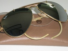58[]14 VINTAGE B&L RAY BAN G31 FULL MIRRORED GEP OIUTDOORSMAN AVIATOR SUNGASSES
