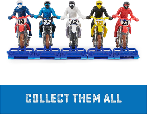 , Authentic 5-Pack of 1:24 Scale Die-Cast Motorcycles with Rider Figure - Bild 5 von 12