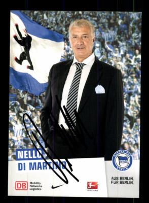 Nello di Martino Autogrammkarte Hertha BSC Berlin 2010-11 Original Signiert