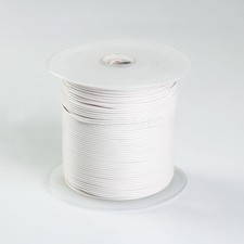 500FT WHITE HIGH PERFORMANCE PRIMARY WIRE 22 GAUGE AWG WITH SPOOL MADE IN USA