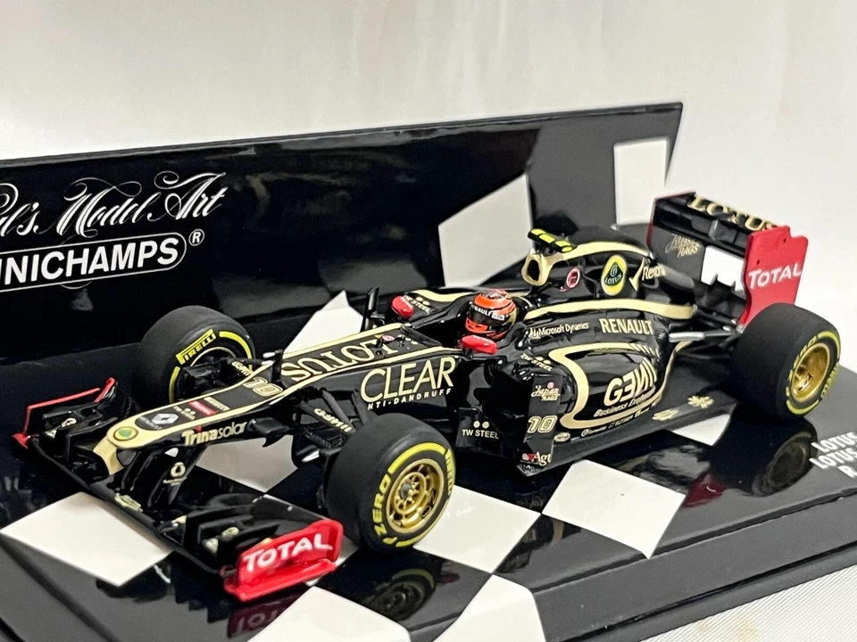 1/43 Lotus Renault E20 Romain Grosjean #10 F1 2012 Minichamps used - Image 2 of 4