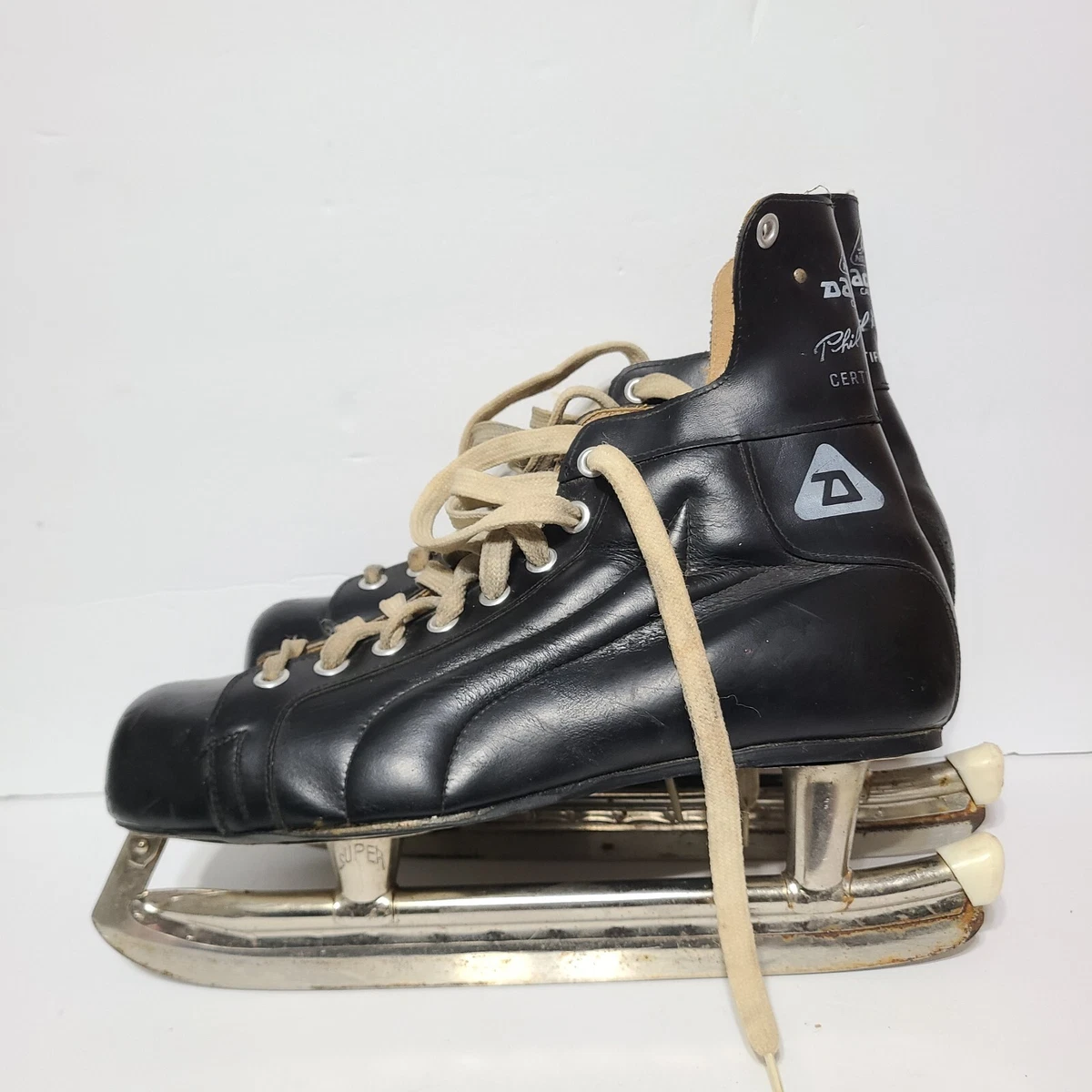 B41 Vintage 1970\'s Phil Esposito Skates Boston Bruins NHLPA DAOUST Canada Sz 12 Купить Vintage 1970s Phil Esposito Skates Boston Bruins  main image 4