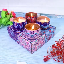 4pcs Scented Candle Gift Set Soy Wax Home Mothers Day Aromatherapy Stress Relief