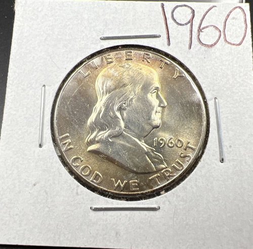 1960 P Franklin Silver Half Dollar Coin Choice BU UNCIRCULATED Nice ...