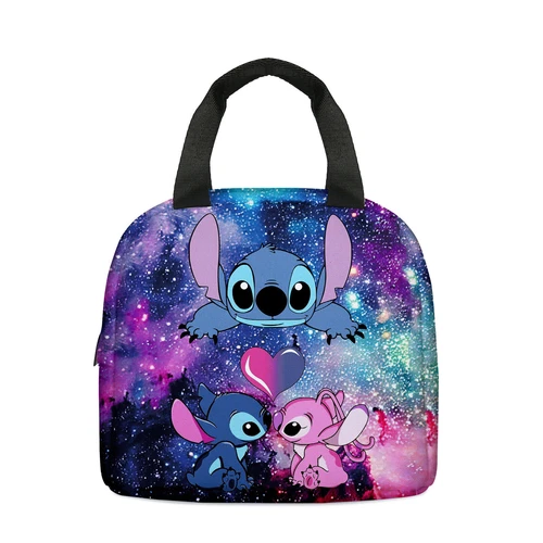 Lilo Stitch Cartoon Galaxy Lunch Bag Insulated Student Snack Picnic Xmas Gift AU - Picture 7 of 55