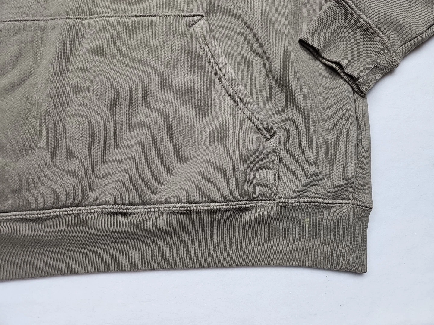 OFF WHITE Set felpa con cappuccio verde crema sabbia attiva Los Angeles taglia small