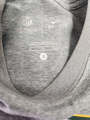NFL Green Bay Packers NIKE On Field Apparel Dri-Fit Gray Men's Size Small - Picture 20 of 20