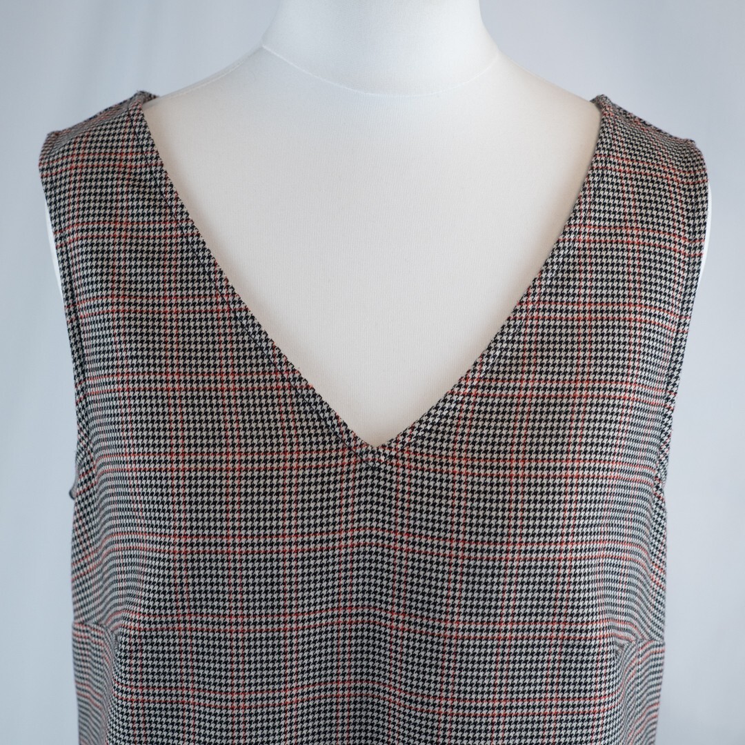 George At Asda Checkered Sleeveless Dress Size 10 Pre-Owned image 3