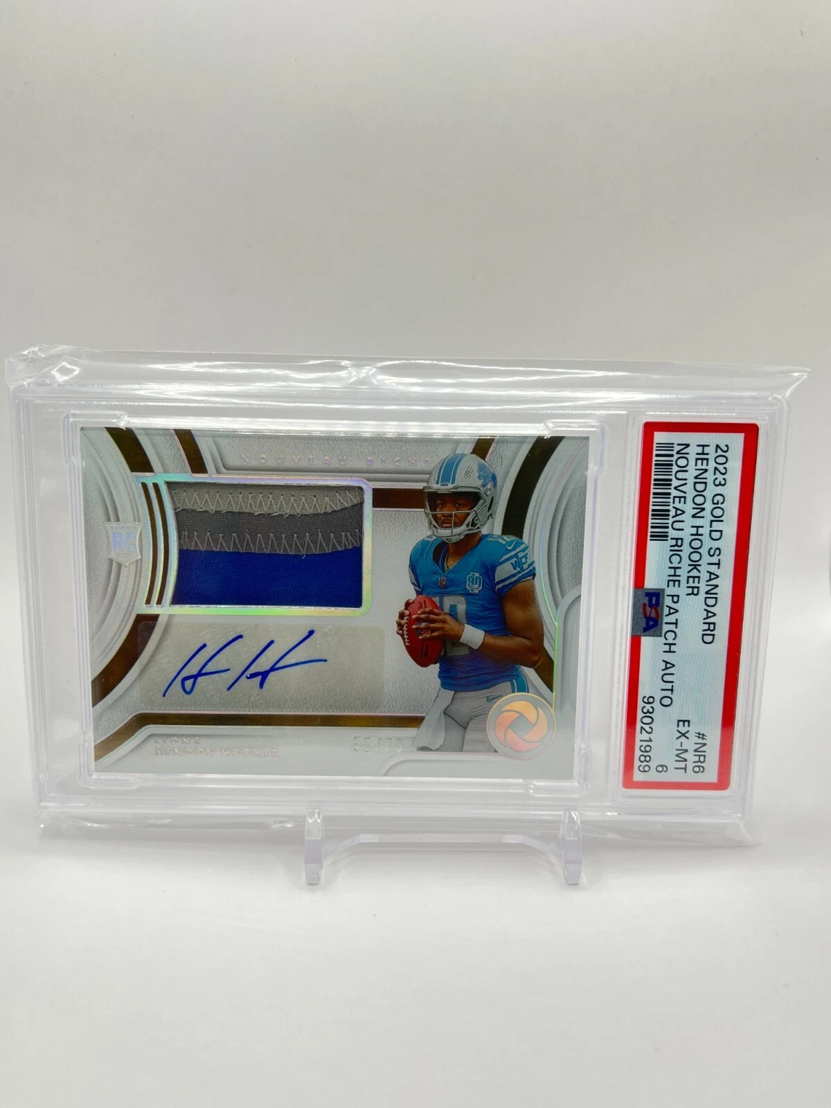 Hendon Hooker Panini Gold Standard Nouveau Riche Patch Autographs #NR6 Base