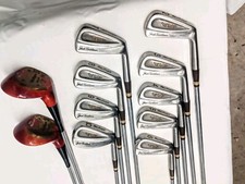 Macgregor Jack Nicklaus VIP Golf set 3 5 Woods,2-10 Irons Stiff Steel Shafts RH