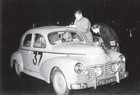 carte postale - Peugeot 203 Rallye Monte-Carlo 1954