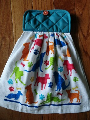  Dog Lovers  Oven Door Hanging Towel  Picnic Hostess Gift Humane Society ASPCA
