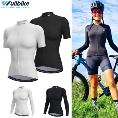 Fahrradtrikot Damen Radtrikot Kurzarm Langarm Trikots Rennrad MTB Fahrrad Shirt - Bild 1 von 4