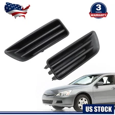 Front Bumper Insert Fog Light Cover Left+Right For 2006-2007 Honda Accord
