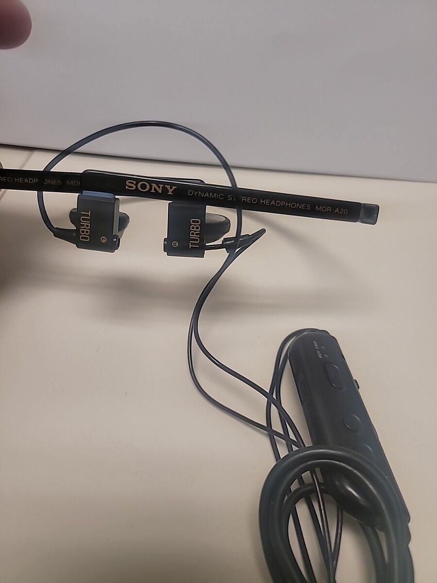 Sony Turbo Dynamic Stereo Headphones MDR-A20 Walkman W Sony Turbo Dynamic Stereo Headphones MDR-A20 Walkman W